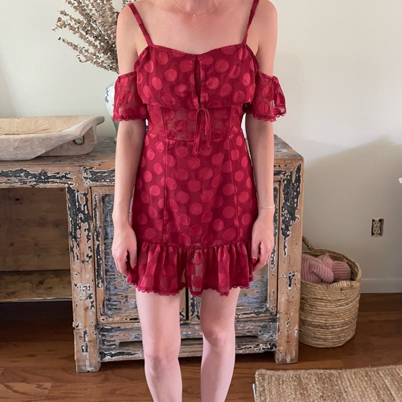 red tularosa dress - Picture 1 of 4